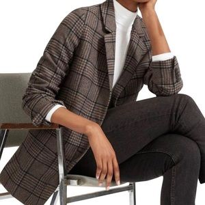 Everlane Oversized Blazer Houndstooth Windowpane